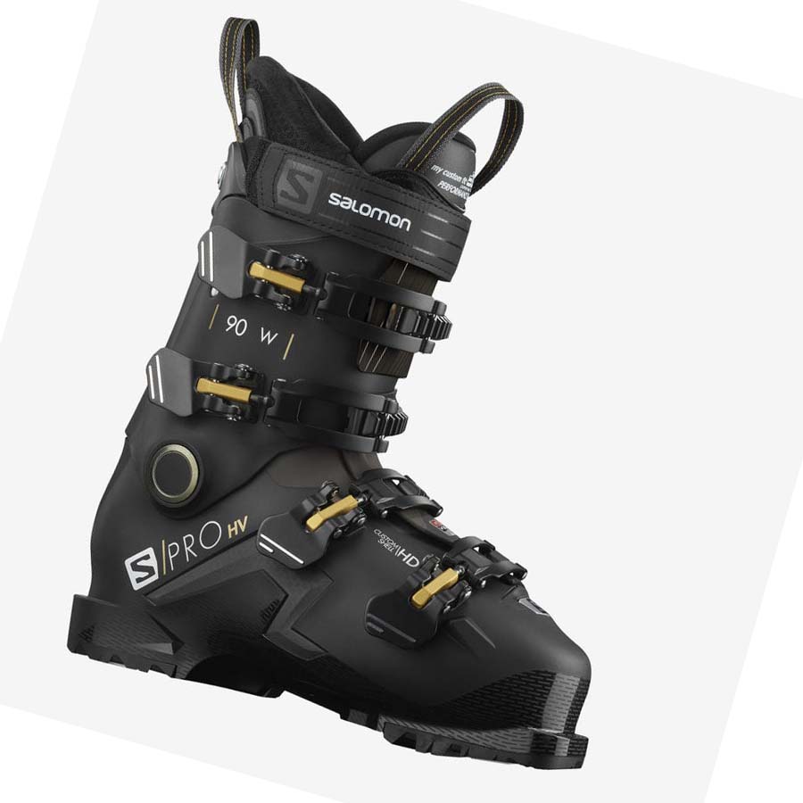 Salomon S/PRO HV 90 Síbakancs Női Fekete | HU 3561VRW